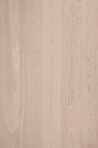 Ask plankegulv, hvid matlak, børstet V4