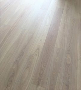 Ask plankegulv, hvid matlak, børstet V4 - Billede 4