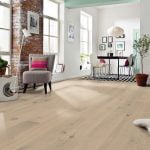 Eg plankegulv sand grå olie, sauvage børstet 2V