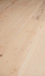 Ege plank natur børstet hvid matlak, 260 mm