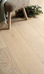 Ege plank natur børstet hvid matlak, 260 mm - Billede 2