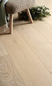 Ege plank natur børstet hvid matlak, 260 mm - Billede 2